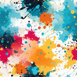 Spatter Watercolor: Modern Art Delight Seamless Pattern