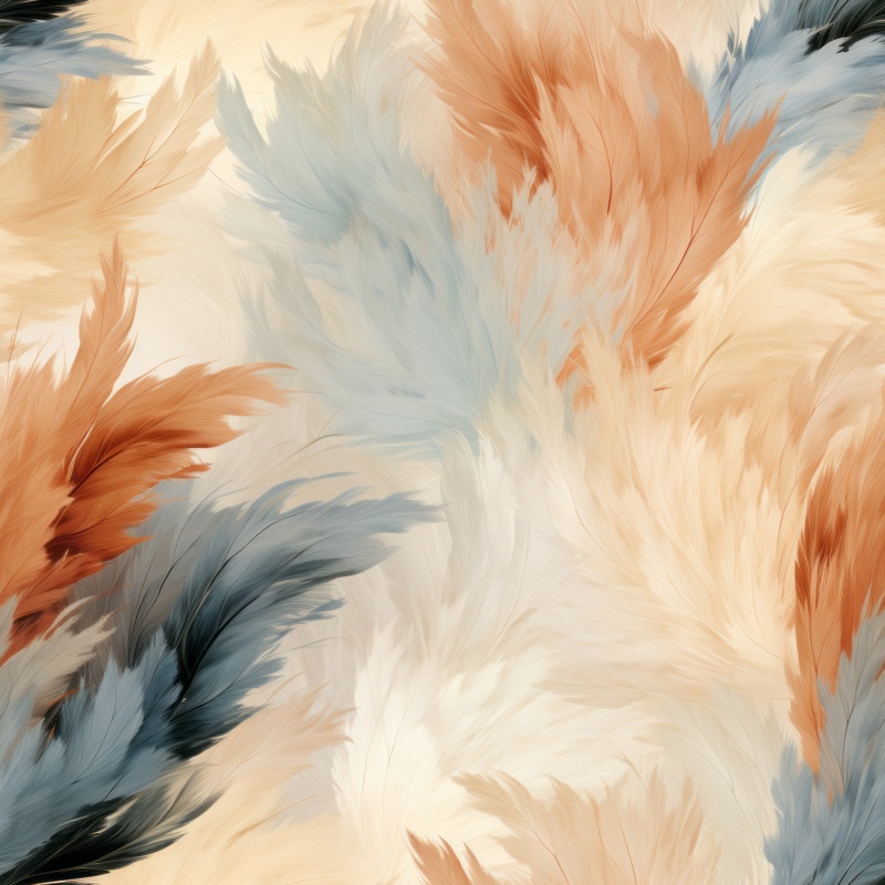 Subtle Dry Brush Delight Seamless Pattern