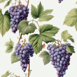 Subtle Grape Vine Design: Fruitful Elegance Seamless Pattern