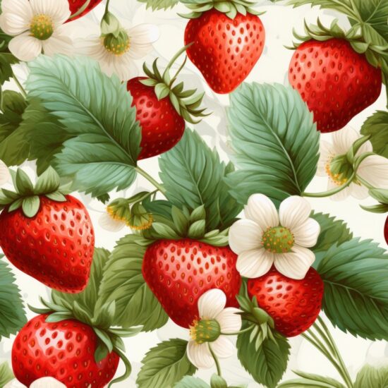 Summertime Berry Delight Seamless Pattern