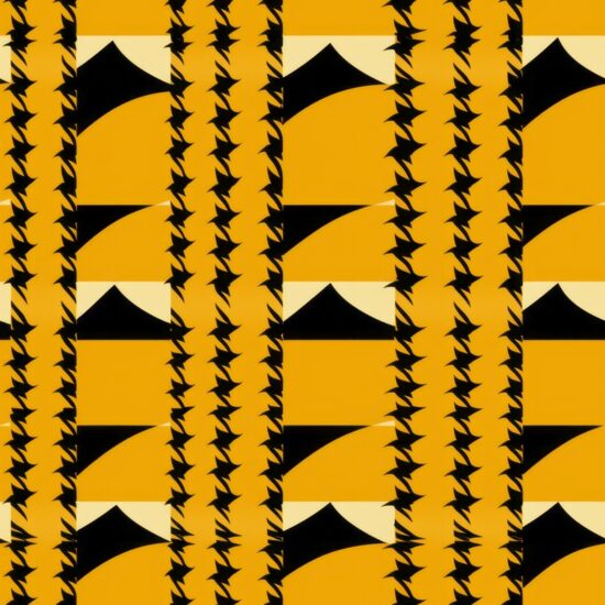 Sunny Houndstooth Seamless Pattern
