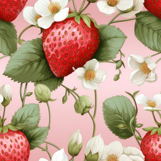 Sweet Berry Delight Seamless Pattern Seamless Pattern
