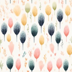 Sweet Cream Watercolor Stipple Brush Pattern Seamless Pattern