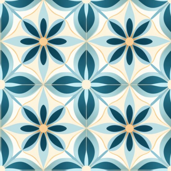 Symmetrical Zen Architectural Patterns Seamless Pattern