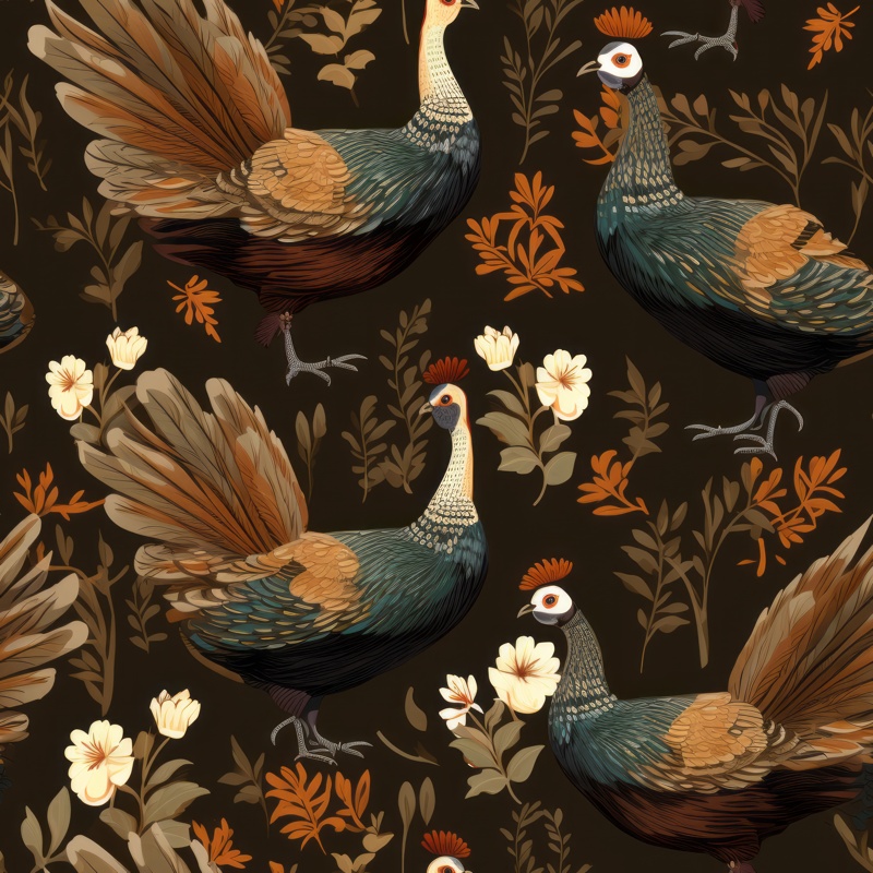 Thanksgiving Feast Turkey Delight Pattern PTN 002002 pattern design