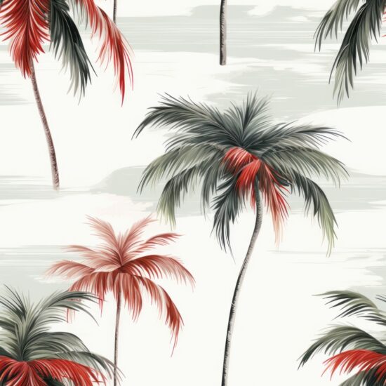 Tropical Palm Tree Delight Seamless Pattern