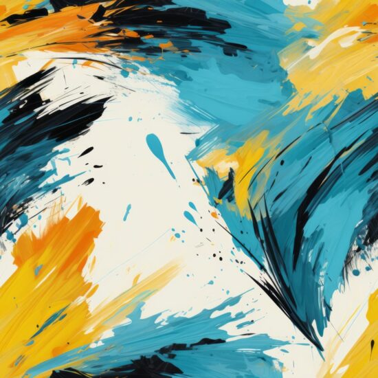 Urban Art Brush Strokes: Modern Abstract Seamless Pattern