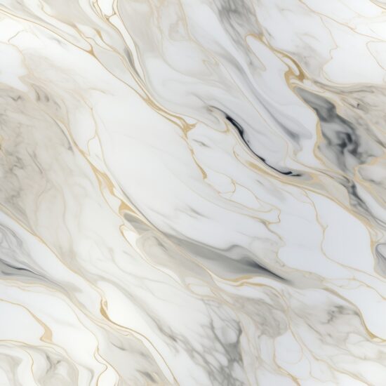 Veined White Marble Elegance Seamless Pattern