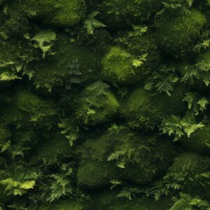 Verdant Green Moss: Lush Forest Texture Seamless Pattern