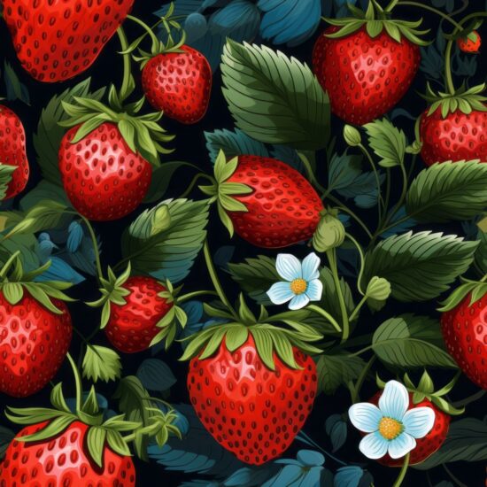 Vibrant Berry Bliss Seamless Pattern