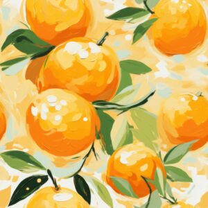 Vibrant Citrus Burst Expressionism Pattern Seamless Pattern