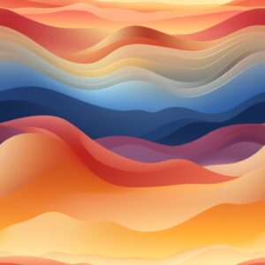 Vibrant Desert Gradient Seamless Pattern