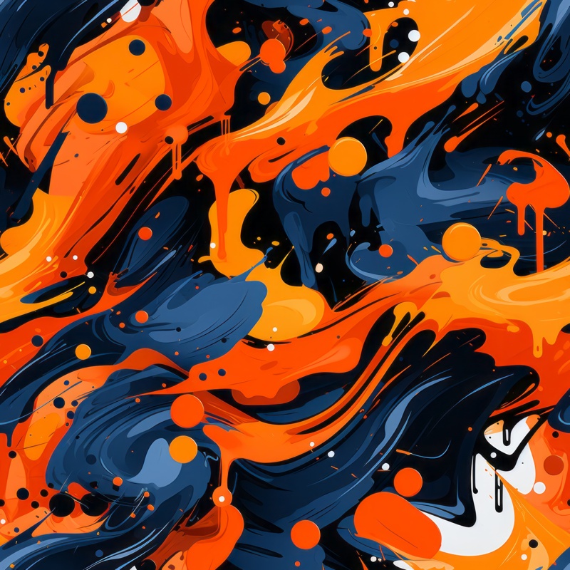 Vibrant Urban Graffiti: Modern Art Seamless Pattern