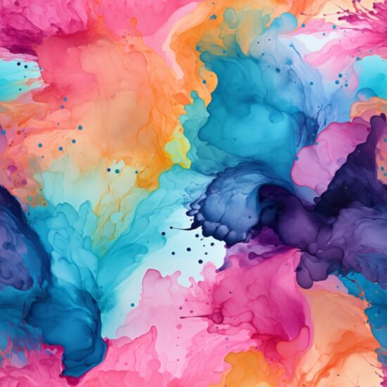 Vibrant Watercolor Fusion: Modern Birthday Delight Seamless Pattern