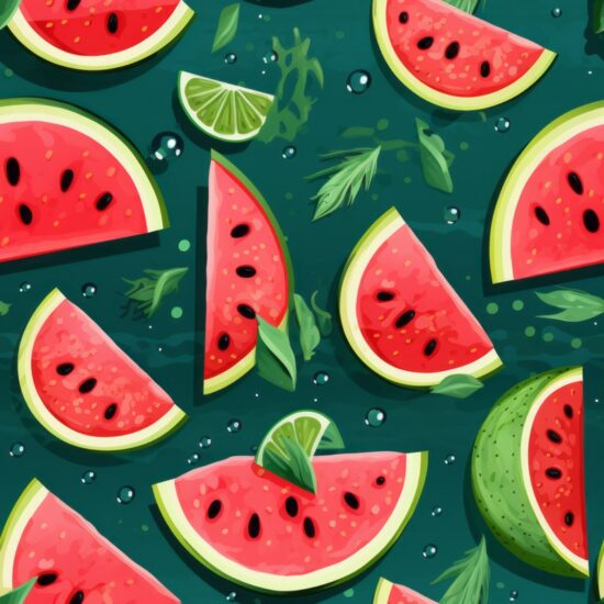 Vibrant Watermelon Delight Pattern Seamless Pattern