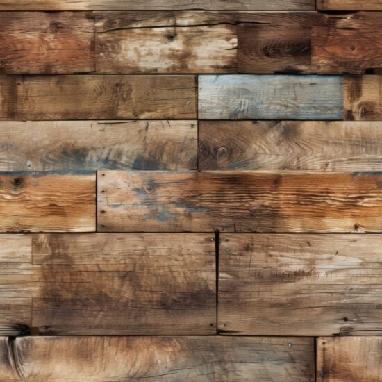 Vintage Aged Wood Flooring Design Seamless Pattern