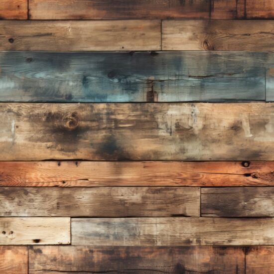 Vintage Aged Wood Flooring Design Seamless Pattern