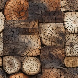 Vintage Timber - Rustic Wood Burning Design Seamless Pattern