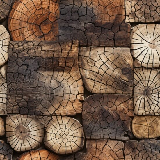 Vintage Timber - Rustic Wood Burning Design Seamless Pattern