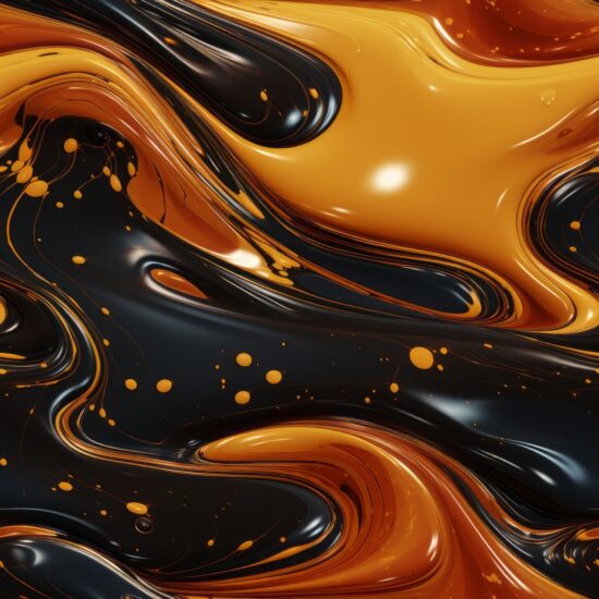 Viscous Oil Texture: Dark & Slick Seamless Pattern