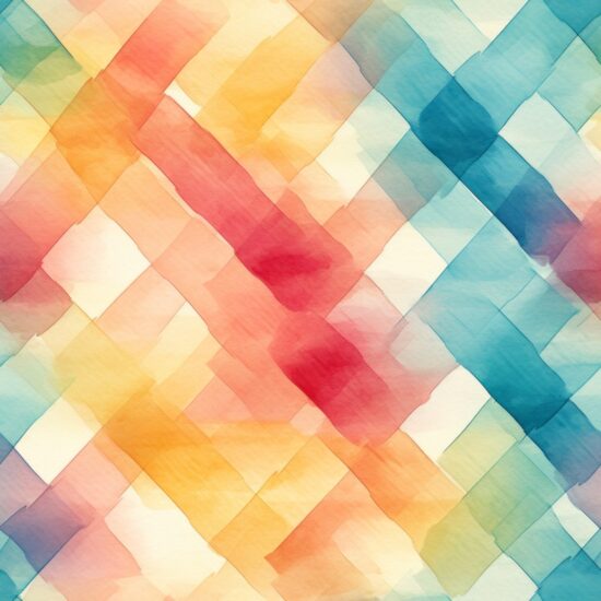 Watercolor Crosshatch Texture Delight Seamless Pattern