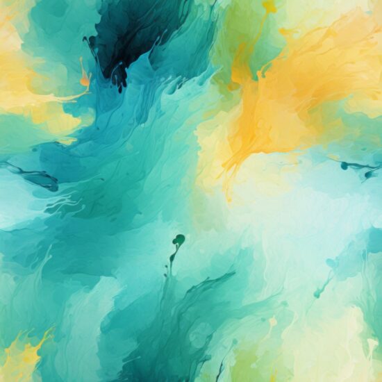 Watercolor Impasto Brush Strokes: Modern Art Seamless Pattern