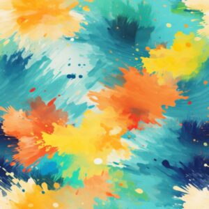 Watercolor Spatter Brush Art Seamless Pattern