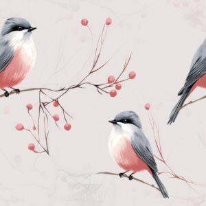 Whimsical Avian Harmony Seamless Pattern