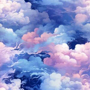 Wispy Clouds: Dreamlike and Ever-changing Seamless Pattern