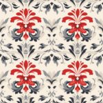 Woodcut Damask: Clean and Subtle Seamless Pattern