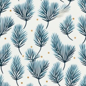 Woodcut Pine Forest Delight Seamless Pattern