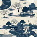Zen Garden Oasis: Tranquil Outdoor Vibes Seamless Pattern