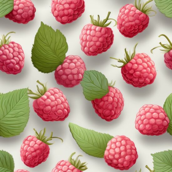 Zen Raspberry Bliss Pattern Seamless Pattern