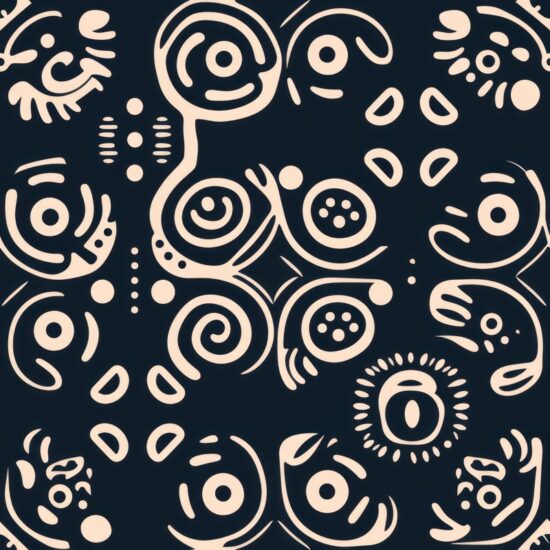 Adinkra Essence Seamless Pattern