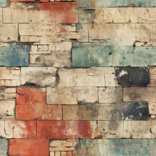 Aged Town Textures: Seamless Architecture Seamless Pattern