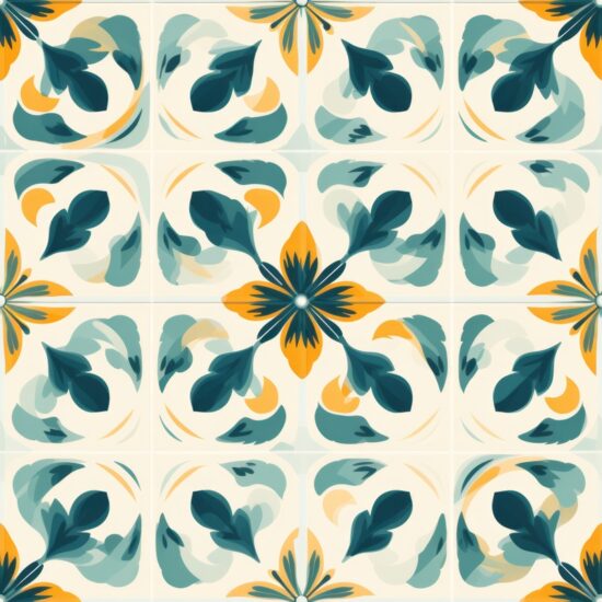 Antique Floral Revival Seamless Pattern