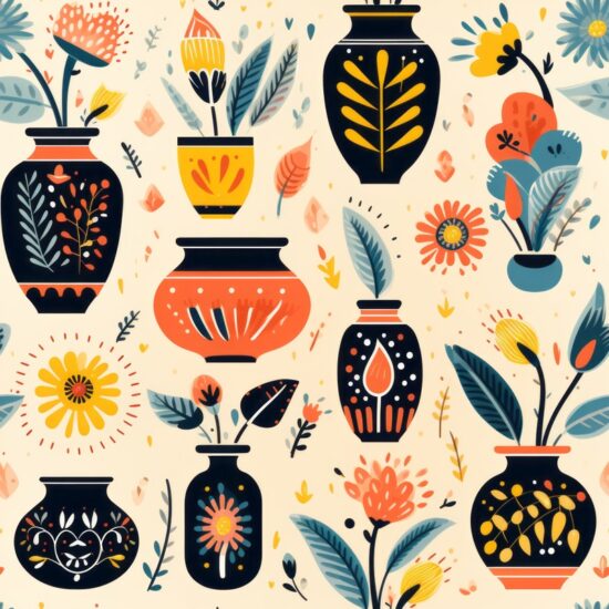 Artisan Treasures Seamless Pattern