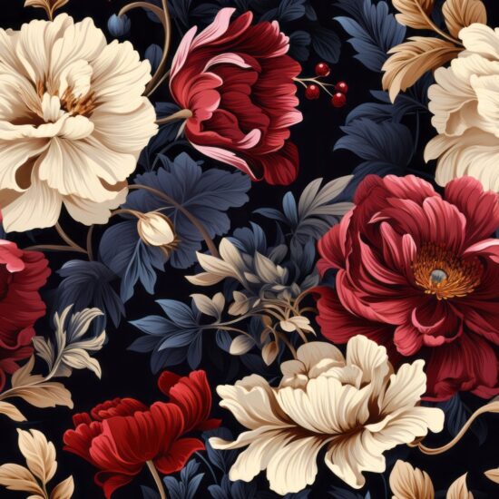 Blooming Fusion Seamless Pattern