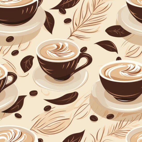 Caffeine Craze Seamless Pattern