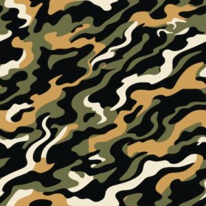 Camouflaged Tiger Stripes Seamless Pattern
