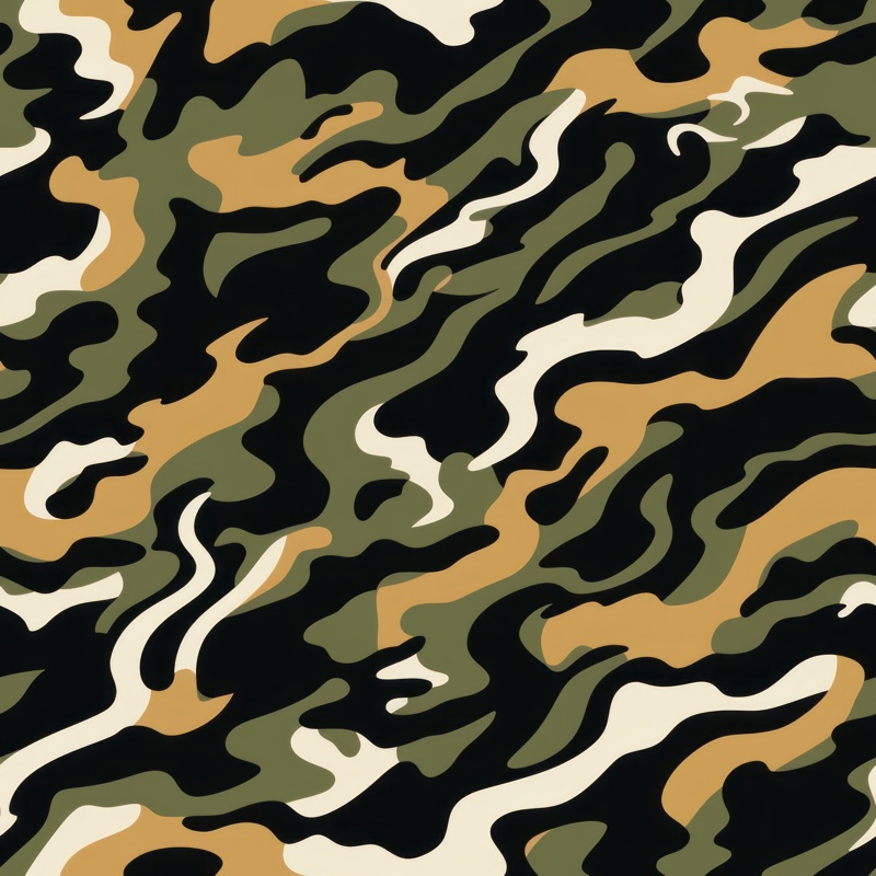 Camouflaged Tiger Stripes PTN 003830 pattern design