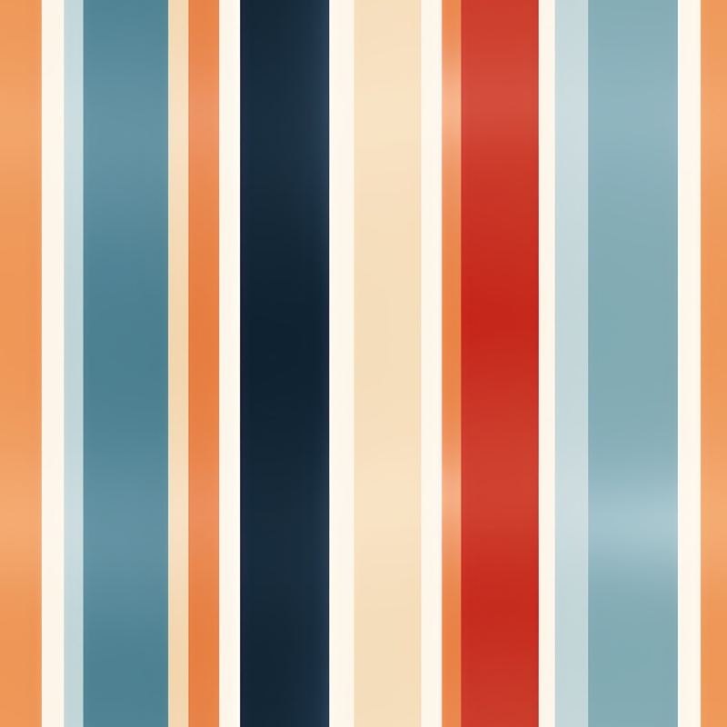 Chunky Retro Stripe Mix Seamless Pattern
