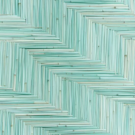 Coastal Blue Grasscloth Turquoise Green Seamless Pattern