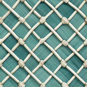 Coastal Blue Woven Grasscloth Pattern Seamless Pattern