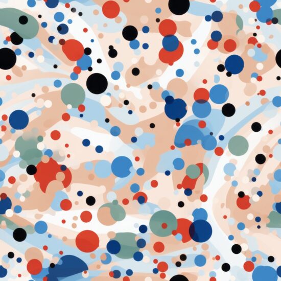 Colorful Small Dots Camo Seamless Pattern