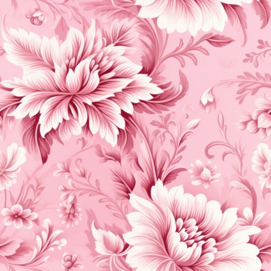 Delicate Floral Wallpaper - Pink Blossoms Seamless Pattern