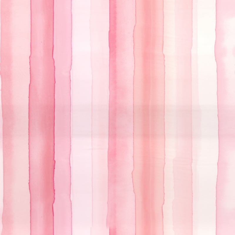 Delicate Pink Watercolor Stripes Seamless Pattern