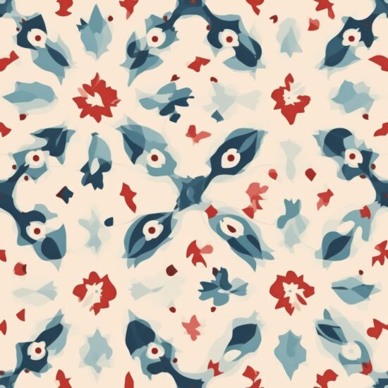 Dreamy Eastern Elegance Seamless Pattern