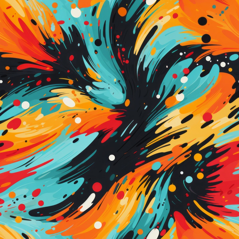 Dynamic Doodle Explosion Art PTN 003841 pattern design