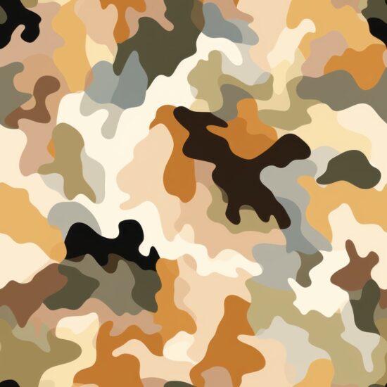 Earthy Browns Camo Design Seamless Pattern